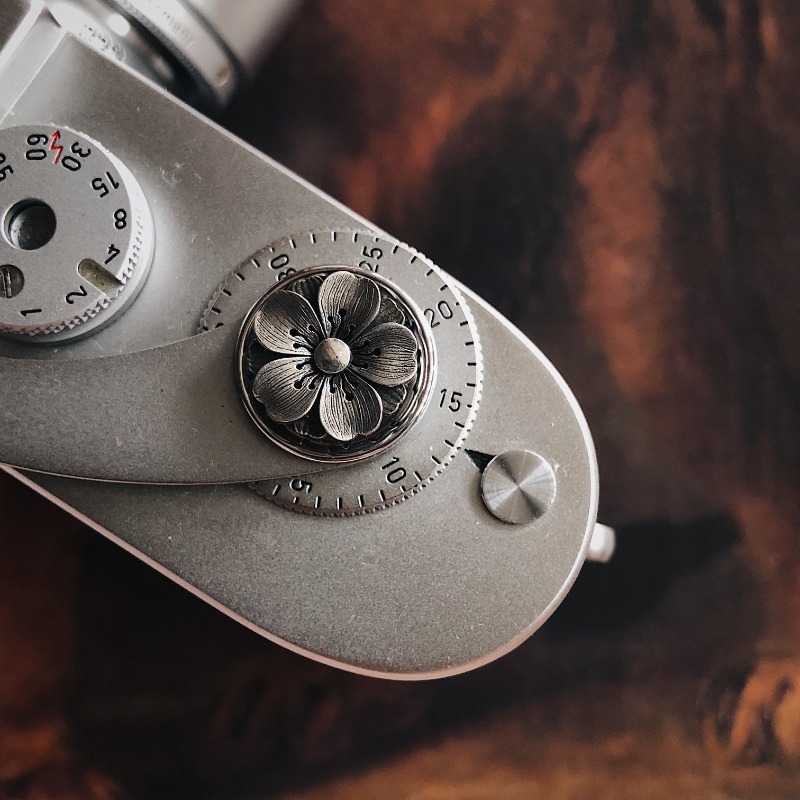 Fujifilm Camera X100Vi - Botón de cámara personalizado, Material plateado,