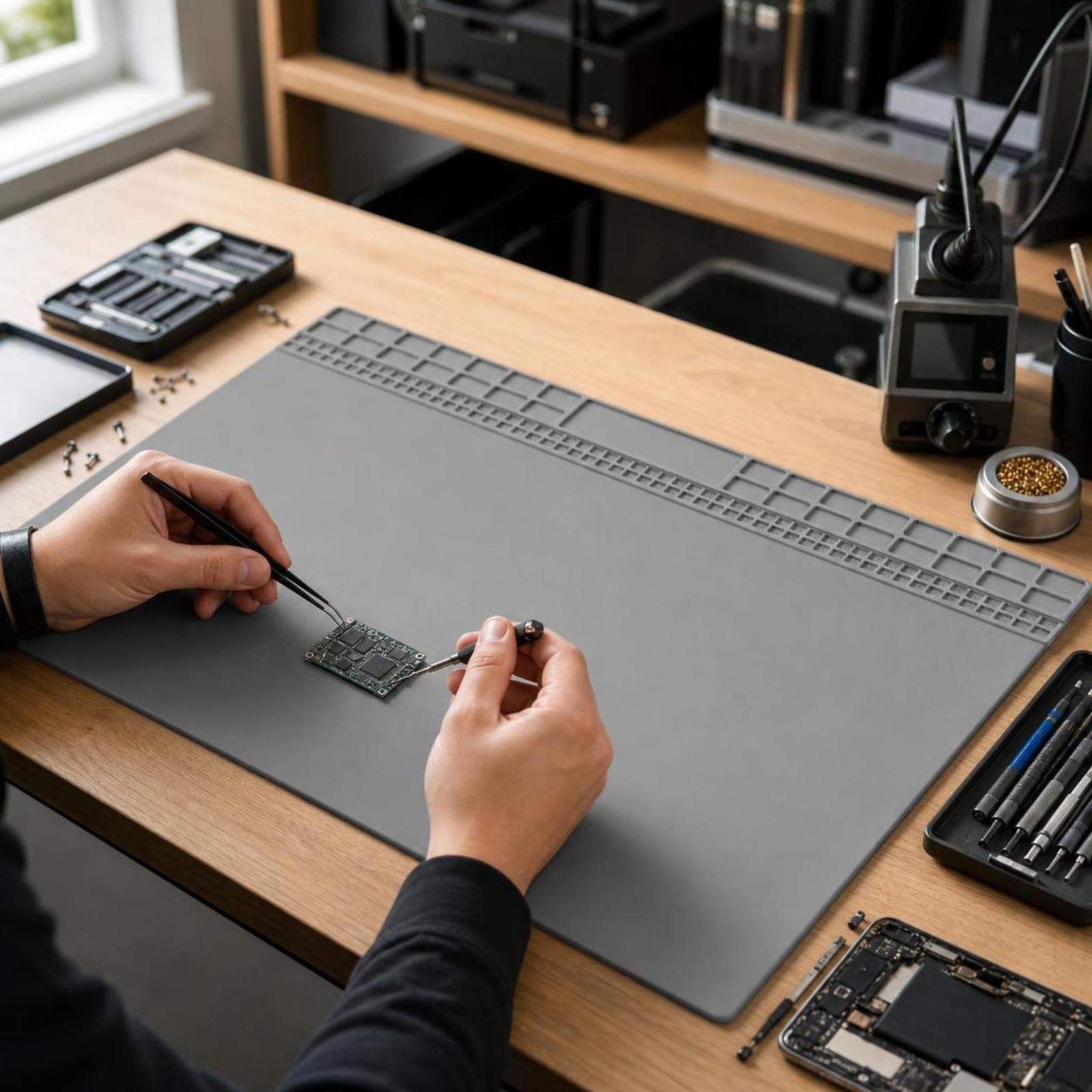 Alfombrilla de silicona resist - Repair Electronics reseña y precio