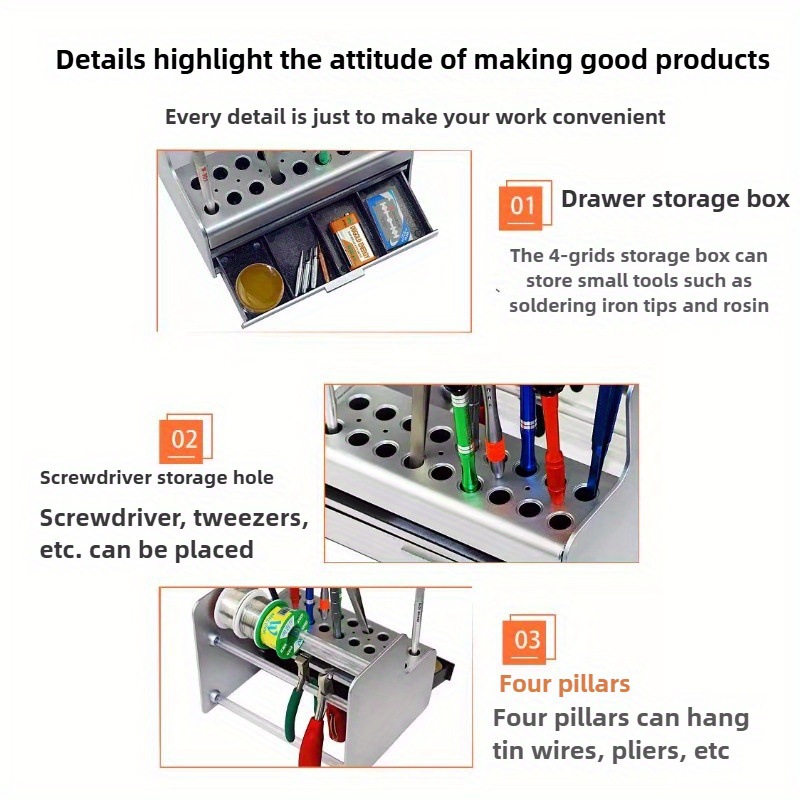 Organizador de Herramientas de - Electronics Repair Bench reseña y precio