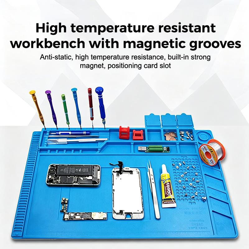 Alfombrilla de silicona anties - Electronics Repair Bench reseña y precio
